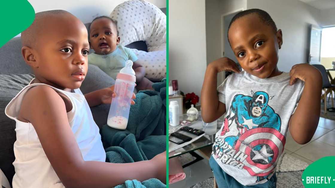 TikTok users were proud of a little boy for showing care for his baby sister TikTok users were proud of a little boy for showing care for his baby sister