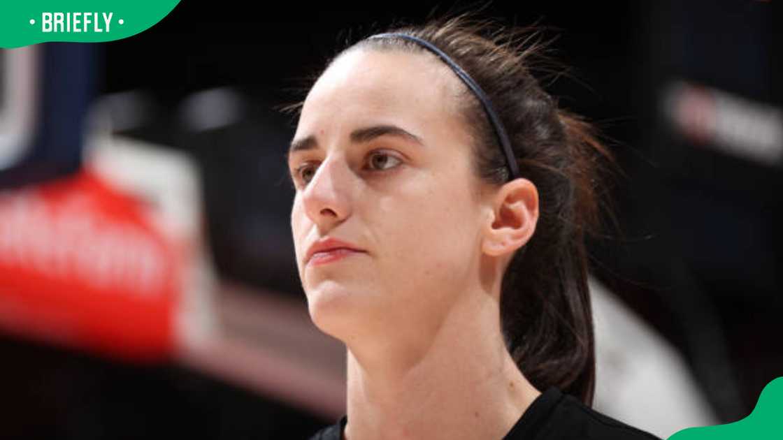 Caitlin Clark during the game against the Washington Mystics