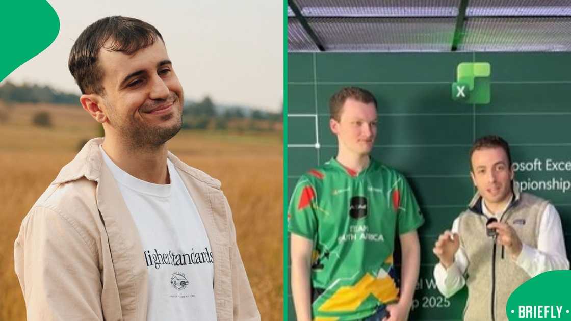 The image on the left showed a man smiling The image on the left showed a man smiling