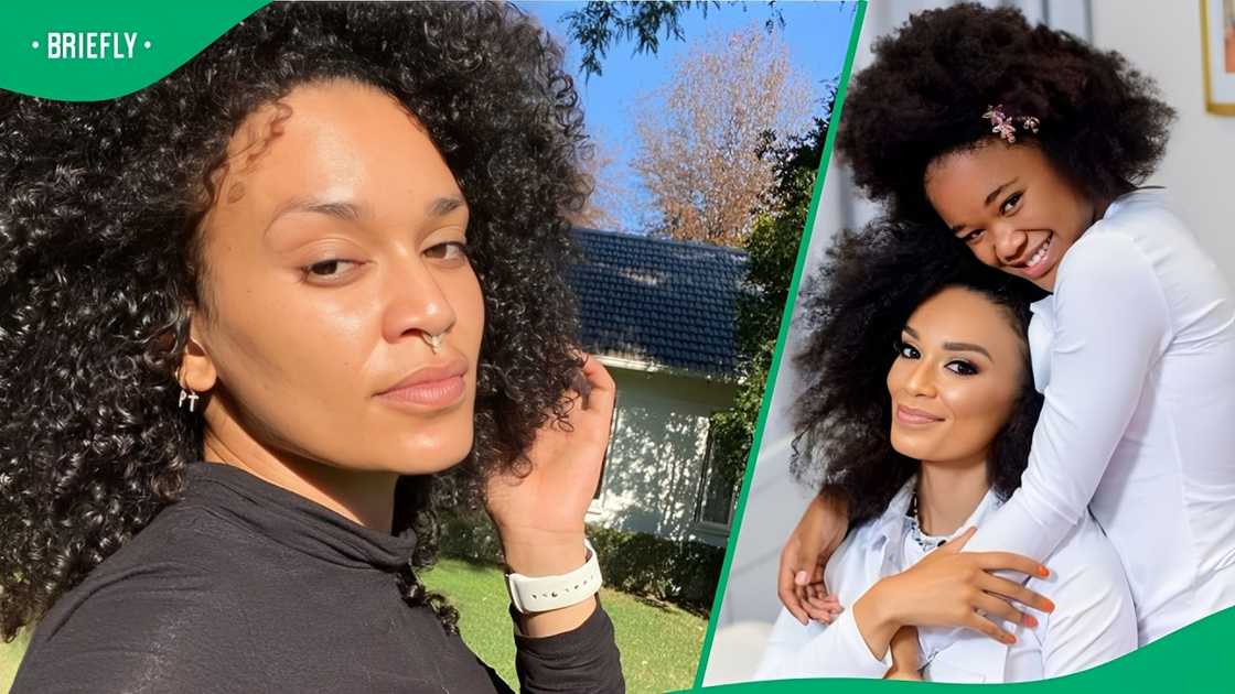 Pearl Thusi's daughter's photoshoot.