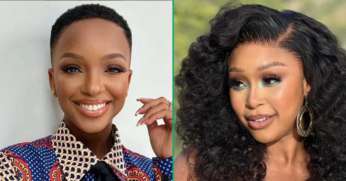 Nandi Madida and Minnie Dlamini party together