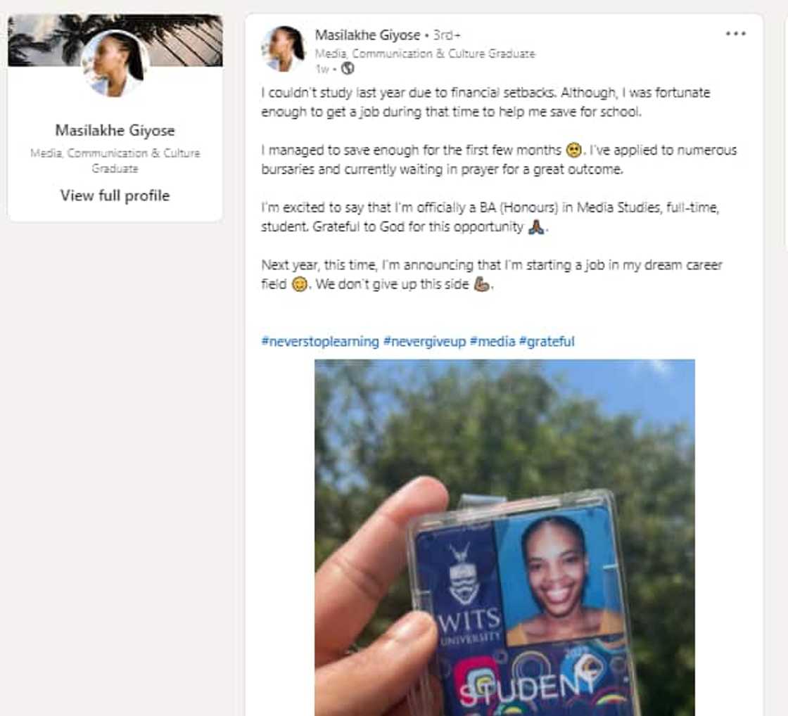 University, WITS, LinkedIn, Student University, WITS, LinkedIn, Student