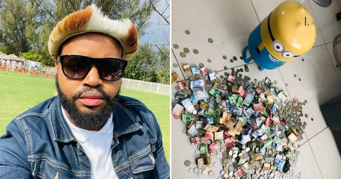 Kwanele Chef Mbatha and his R24k savings in his Minion Kwanele Chef Mbatha and his R24k savings in his Minion