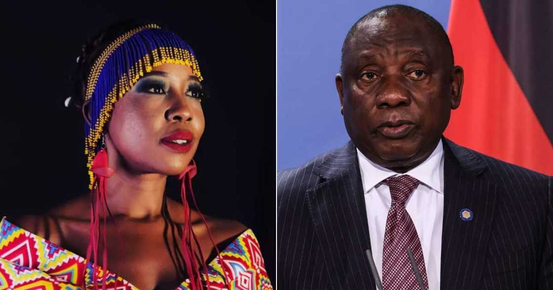 Ntsiki Mazwai, Cyril Ramaphosa