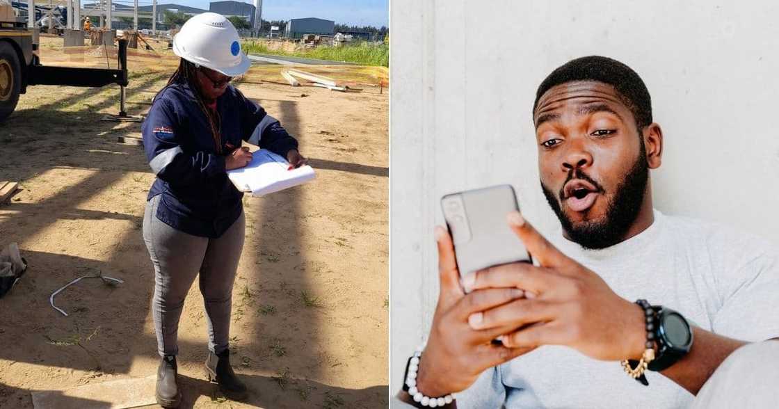 Beautiful Lady, Construction, Mzansi Beautiful Lady, Construction, Mzansi