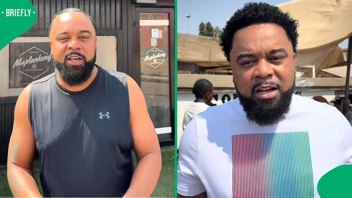 An American man tried South African food in Soweto, Johannesburg. An American man tried South African food in Soweto, Johannesburg.