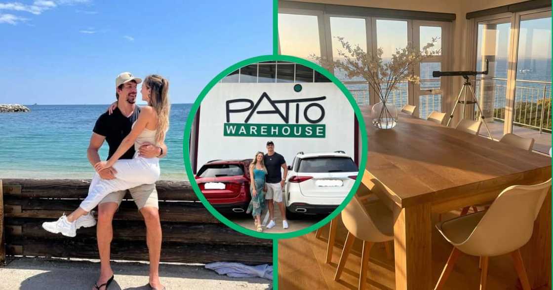 Eben Etzebeth and his wife Anlia show off their home.