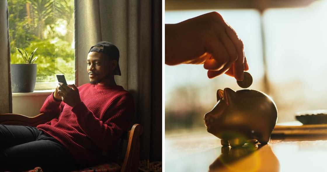 Man making money online Man making money online