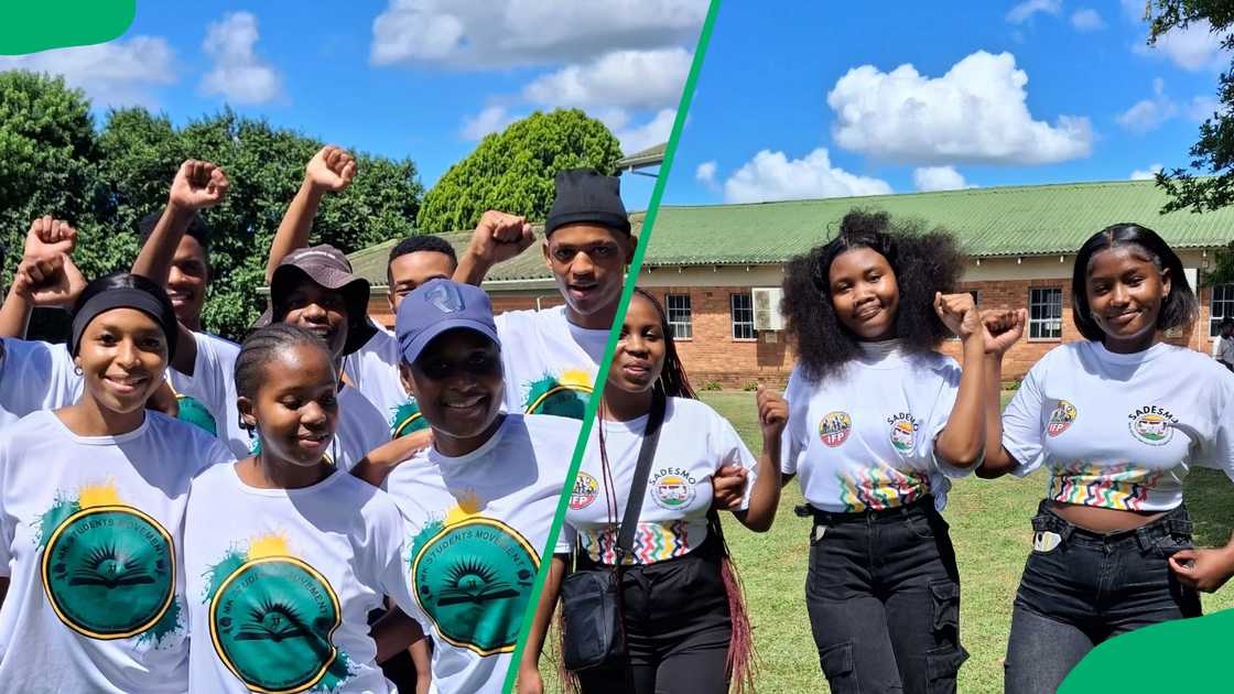 uMfolozi College students during an event at the school.