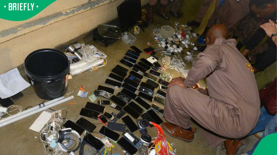 A television and an electric frying pan were also seized