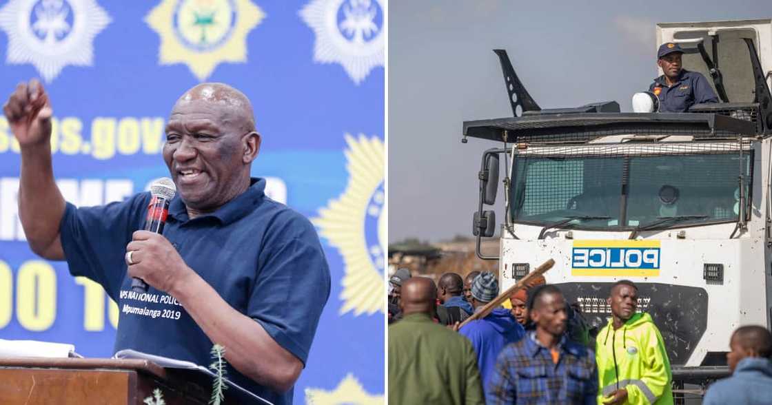 Minister of Police Bheki Cele Minister of Police Bheki Cele