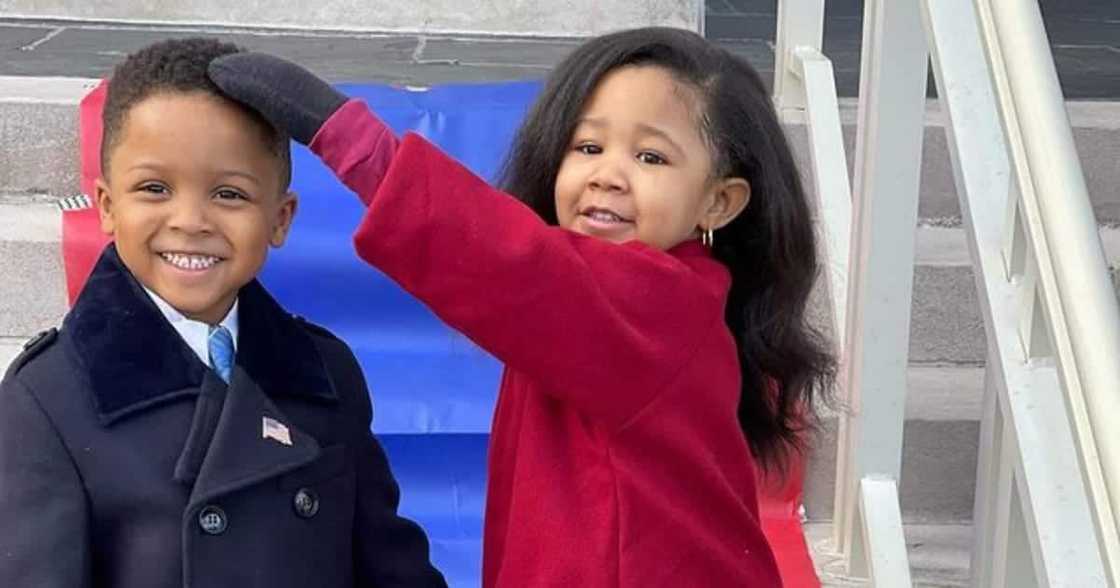 Adorable kids go viral after recreating Michelle Obama's funky inauguration outfit Adorable kids go viral after recreating Michelle Obama's funky inauguration outfit