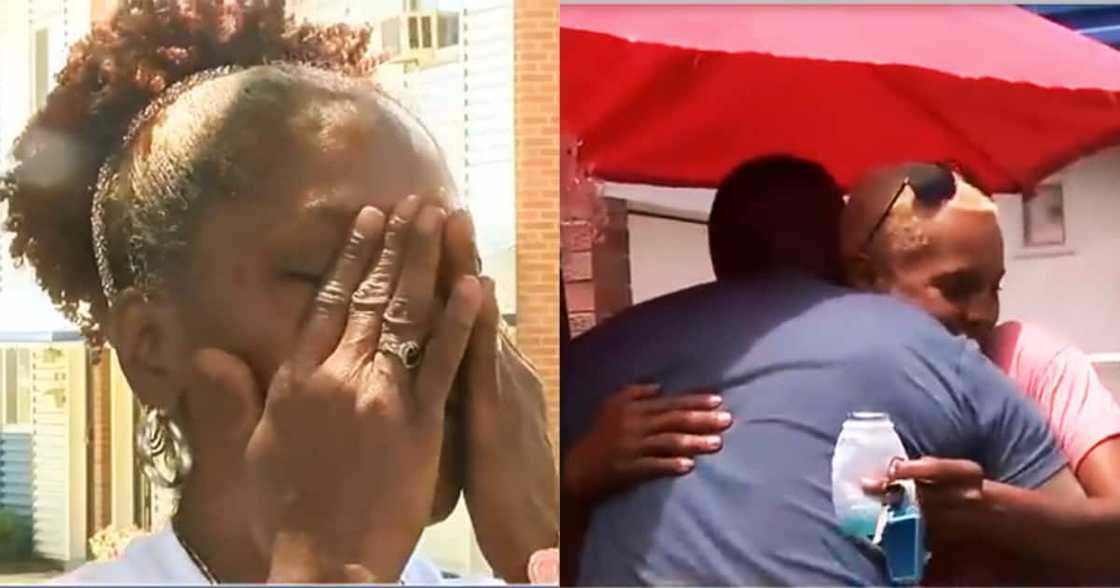 Mother and son were all emotional as they embraced each other for the first time in 42 years. Screengrab from Fox News. Mother and son were all emotional as they embraced each other for the first time in 42 years. Screengrab from Fox News.
