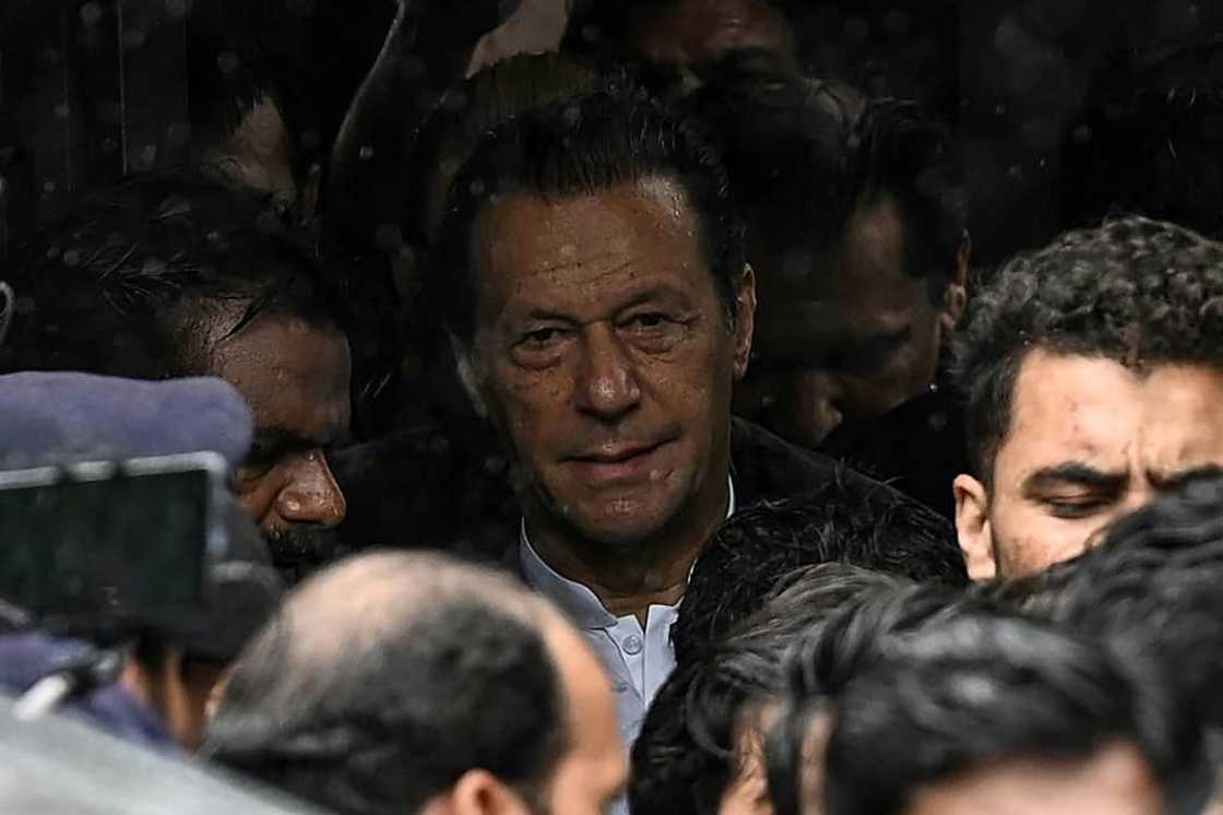Khan's court appearance is the latest twist in months of political wrangling that began when he was ousted by a vote of no confidence in the national assembly in April Khan's court appearance is the latest twist in months of political wrangling that began when he was ousted by a vote of no confidence in the national assembly in April