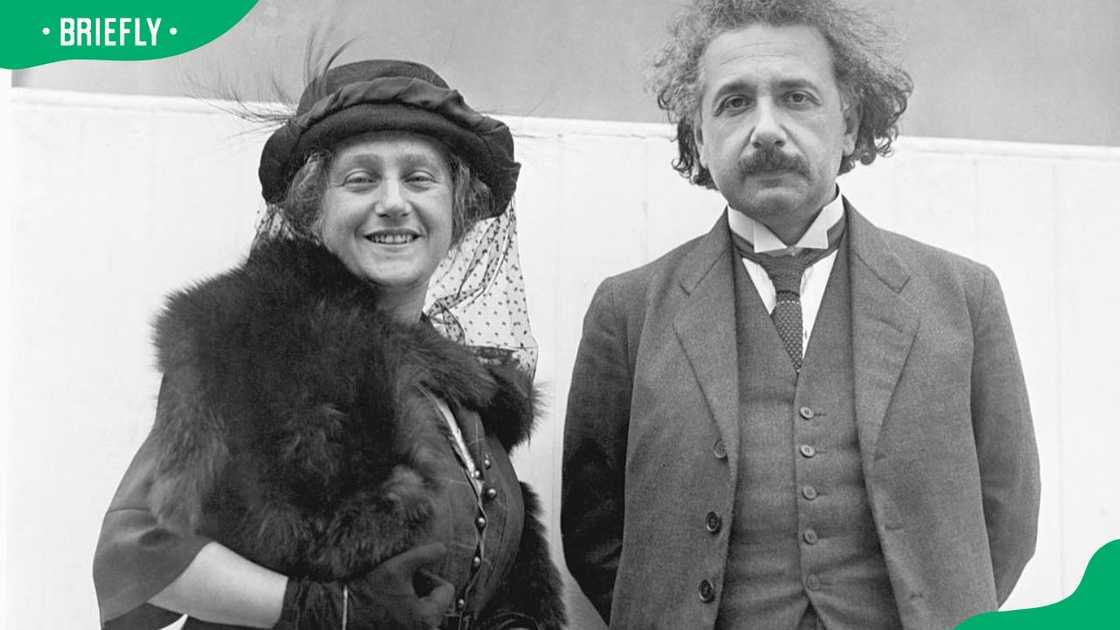 Einstein and his second wife sailing for home on the SS Celtic in 1921 Einstein and his second wife sailing for home on the SS Celtic in 1921