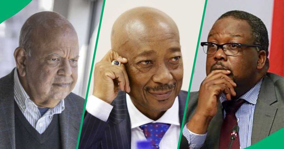 Social media users criticised Pravin Gordhan's comments on Jacob Zuma, Tom Moyane and Nathi Nhleko's return to politics.