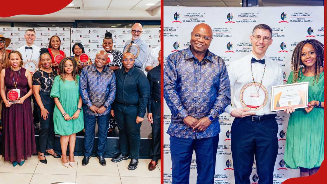UKZN staff celebrating awards
