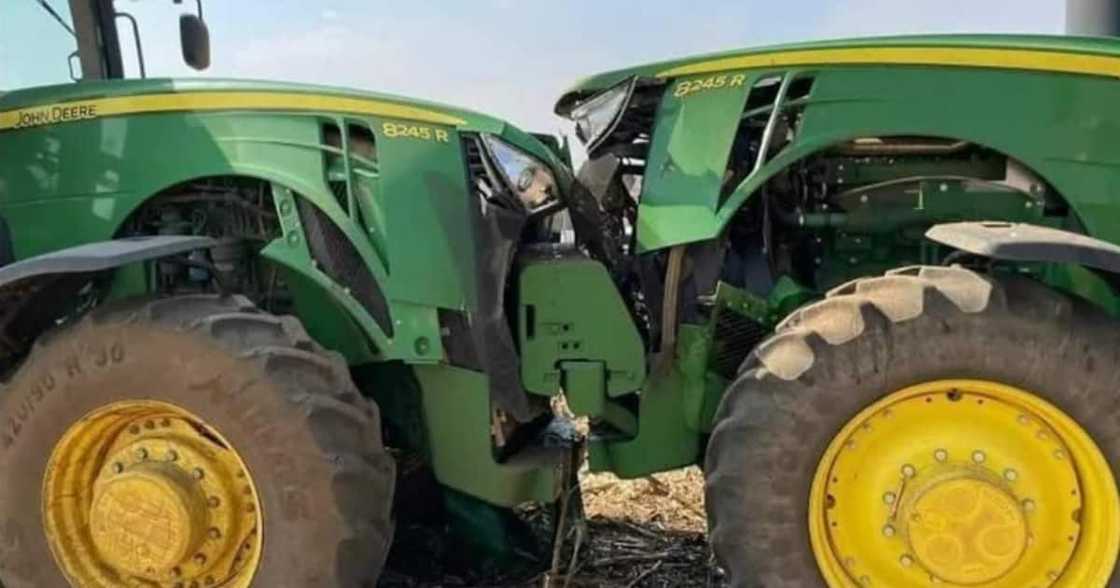Tractor, Accident, Collision, Silly, Social media reactions Tractor, Accident, Collision, Silly, Social media reactions
