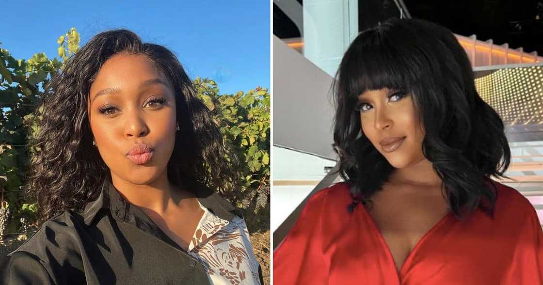 Minnie Dlamini stuns in black dress Minnie Dlamini stuns in black dress