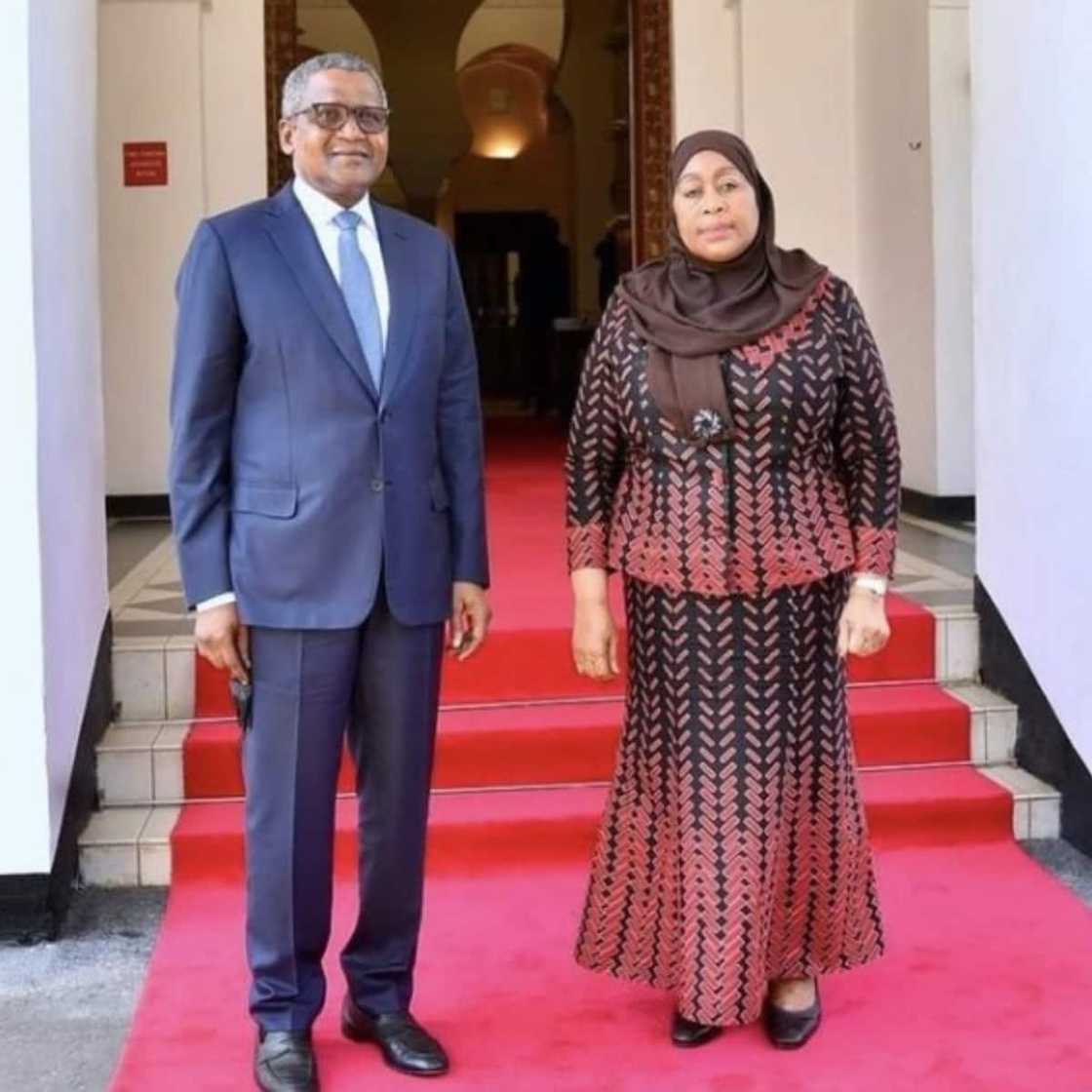 Money meets power: Reactions as African richest man Dangote meets first female president in Tanzania Money meets power: Reactions as African richest man Dangote meets first female president in Tanzania