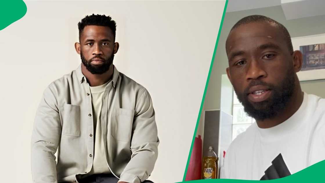 Siya Kolisi spent the day with his family. Siya Kolisi spent the day with his family.