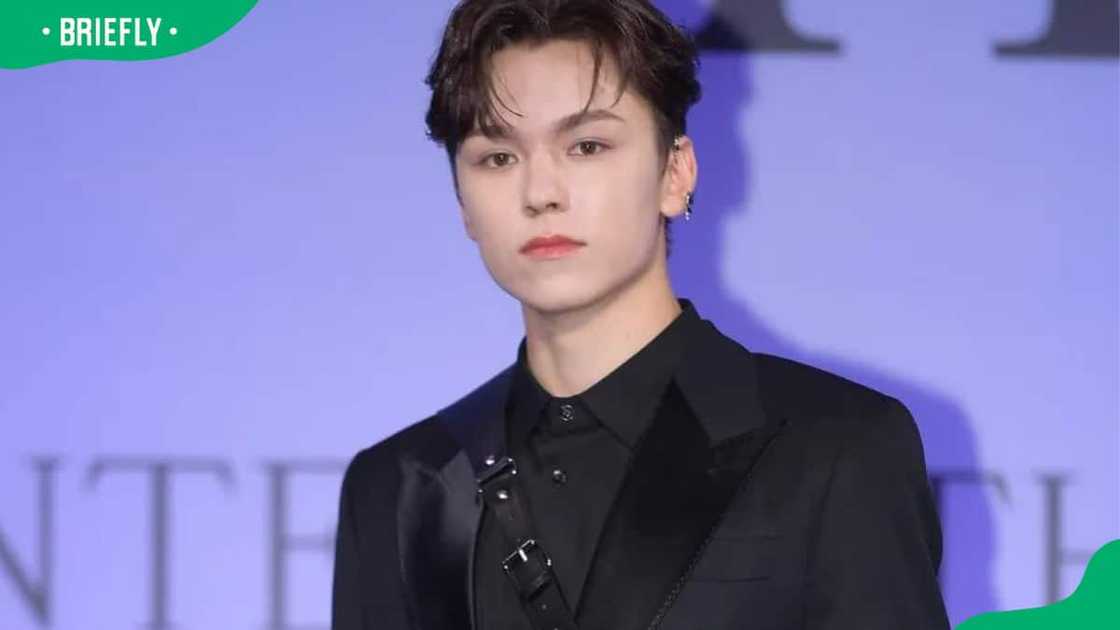 Vernon at Seventeen's 4th Album 'Face the Sun' release