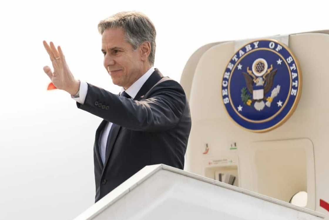 Blinken arrived from South Africa, where he said the United States was seeking a 'true partnership' with Africa Blinken arrived from South Africa, where he said the United States was seeking a 'true partnership' with Africa