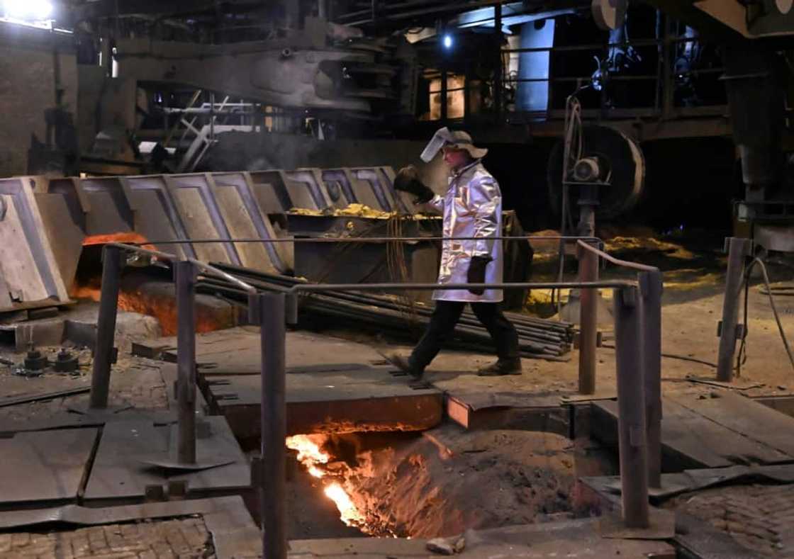 After the Russian invasion began, work halted at the complex for a month After the Russian invasion began, work halted at the complex for a month