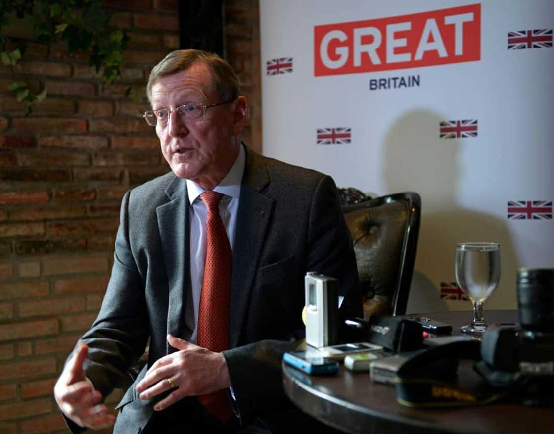 Northern Irish Nobel Peace Prize laureate David Trimble, as seen in 2012 Northern Irish Nobel Peace Prize laureate David Trimble, as seen in 2012