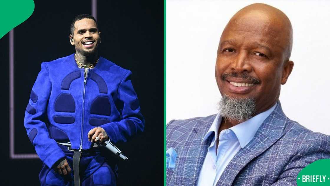 Social media compared Chris Brown and Sello Maake KaNcube's degrees