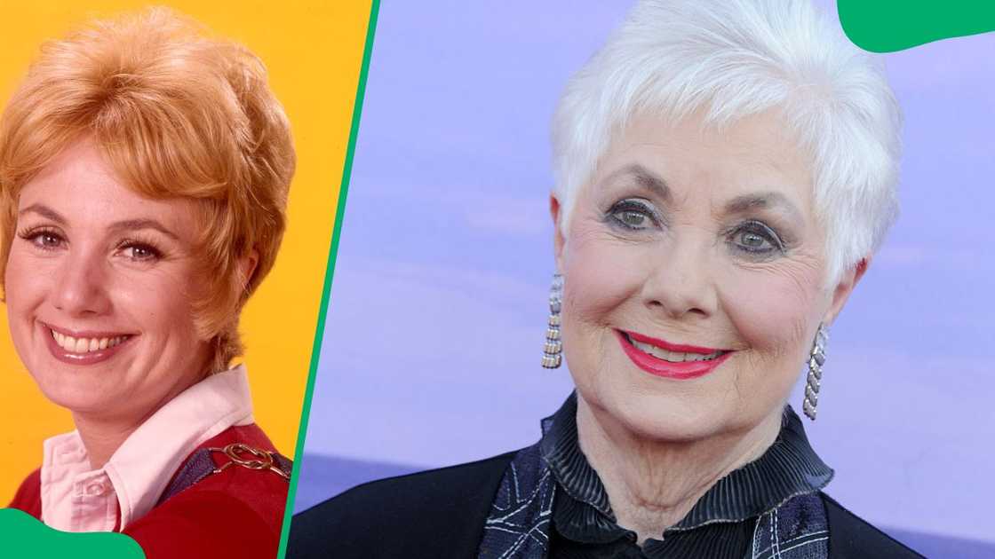 Shirley Jones posing for a photo in 1972 (L). The actress at the 2016 TCA Press Tour Event in California (R)