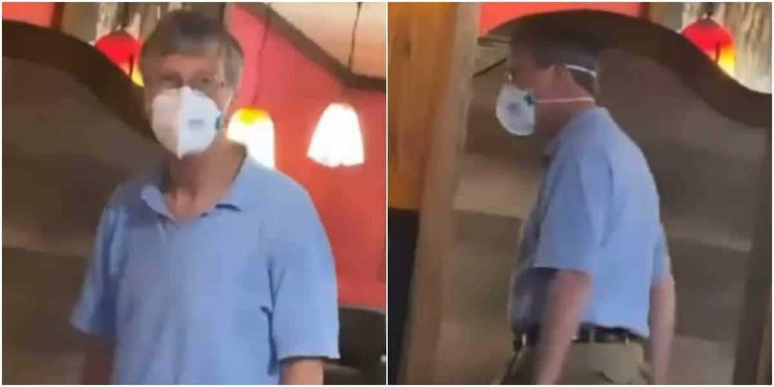 Bill Gates disguising? Reactions as man on face mask has people wondering if he’s the Microsoft founder