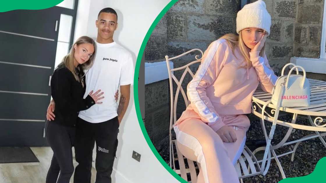 Harriet Robson with Mason Greenwood Harriet Robson with Mason Greenwood