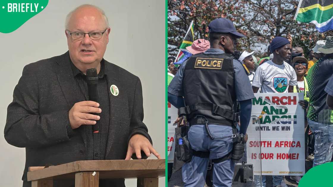 Dr Cornè Mulder defended anti-illegal immigration protests