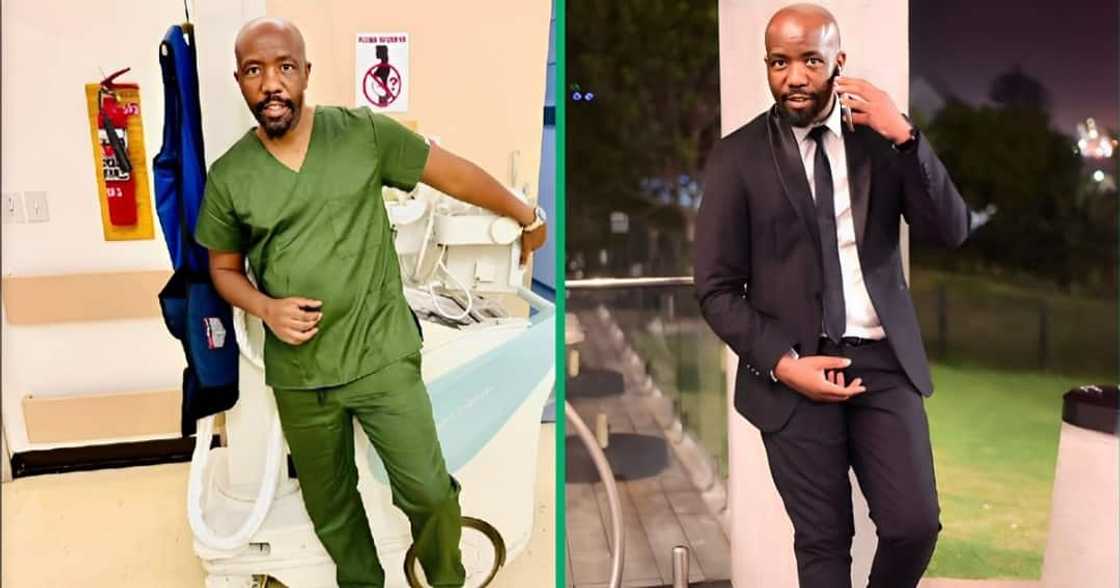 Former ‘The Queen’ actor Mlamli Mangcala has gone back to work at the hospital. Former ‘The Queen’ actor Mlamli Mangcala has gone back to work at the hospital.