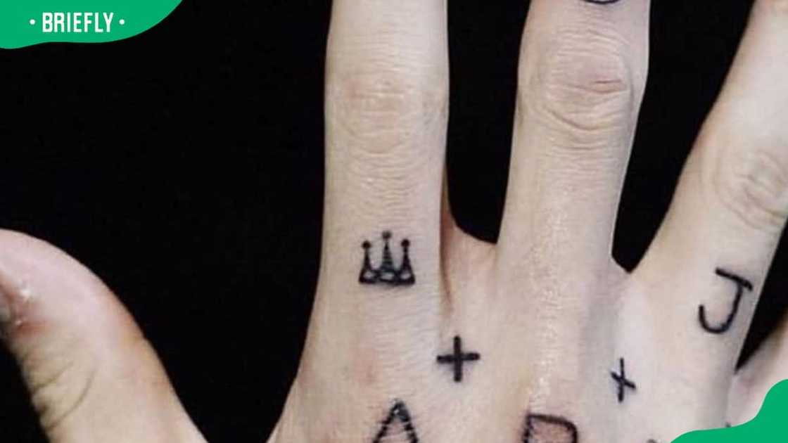 Jungkook's crown tattoo