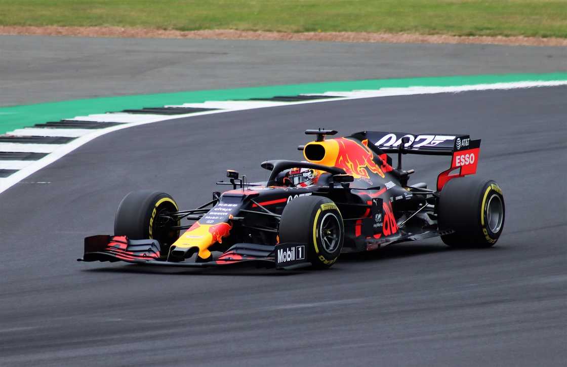 Red Bull F1 car, Kyalami racing circuit, South Africa Red Bull F1 car, Kyalami racing circuit, South Africa