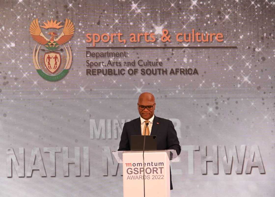 Nathi Mthethwa was the Minister of Sports, Arts and Culture