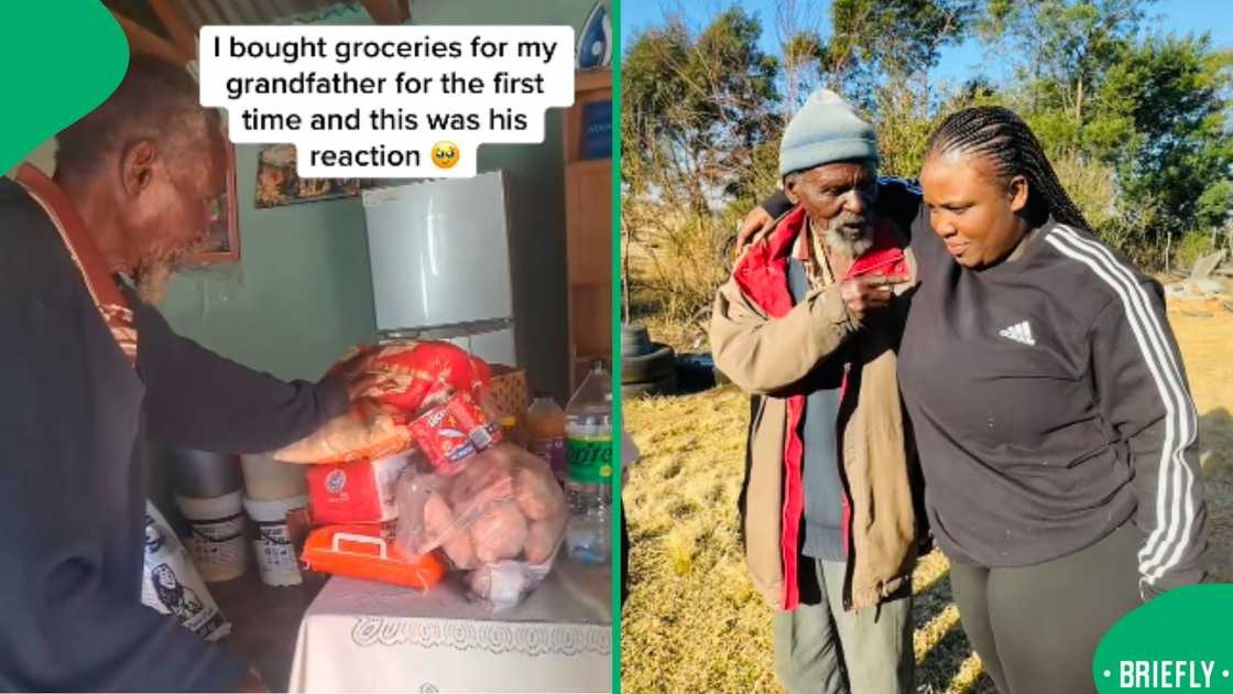 A TikTok of a young woman gifting groceries to her grandfather spread quickly as his reaction resonated with viewers A TikTok of a young woman gifting groceries to her grandfather spread quickly as his reaction resonated with viewers