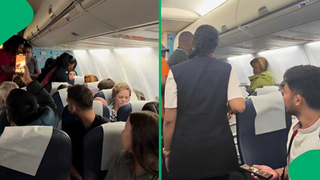 A woman was allegedly drunk on a domestic flight.