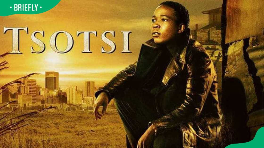 Zenzo Ngqobe on the poster of the movie Tsotsi. Zenzo Ngqobe on the poster of the movie Tsotsi.