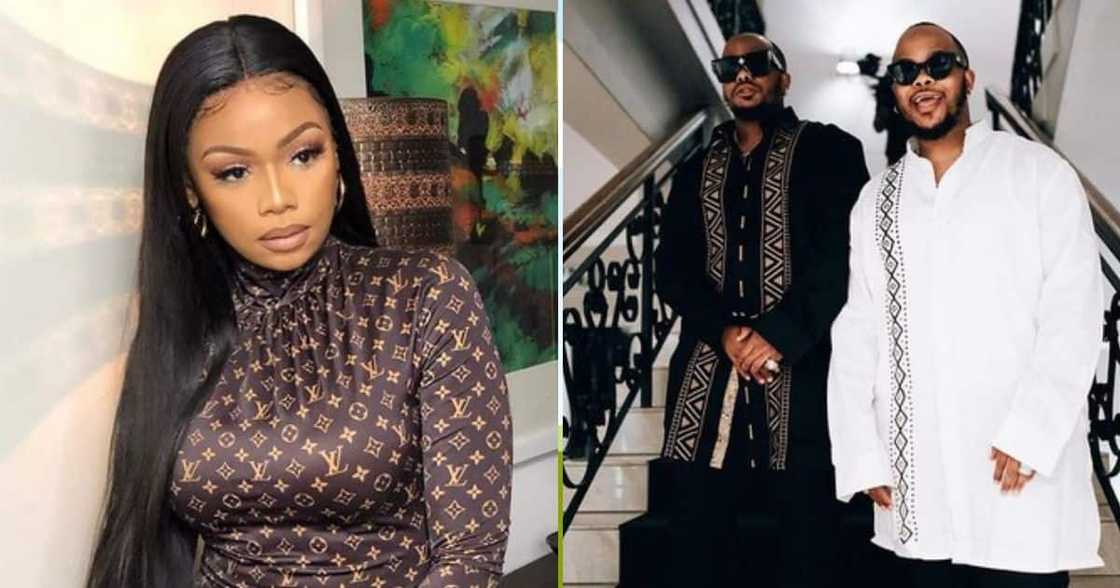 Bonang Matheba, Major league DJz, Banele Mbere, dating rumours Bonang Matheba, Major league DJz, Banele Mbere, dating rumours