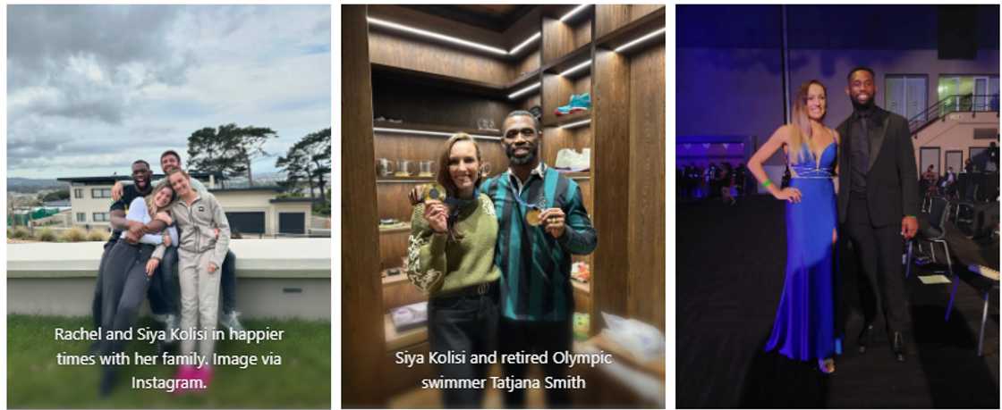 Siya Kolisi, Tatjana Smith, Joel Smith, Rachel Kolisi