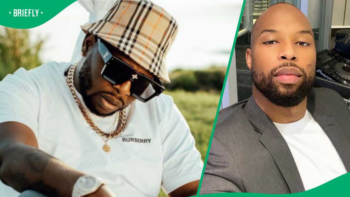 DJ Maphorisa and Sizwe Dhlomo were working on new music. DJ Maphorisa and Sizwe Dhlomo were working on new music.