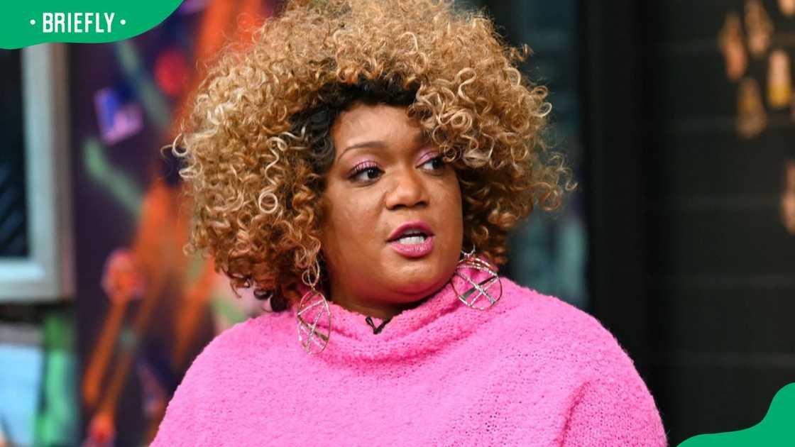 Sunny Anderson at the Build Studio in 2019 Sunny Anderson at the Build Studio in 2019