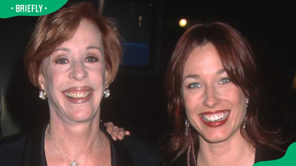 Carol Burnett (L) and her daughter, Erin Hamilton, in Beverly Hills, California