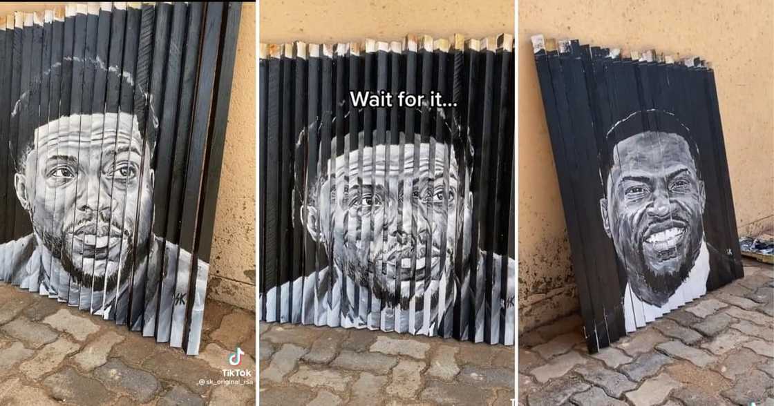 Gifted artist made perfect the perfect painting of Kevin Hart Gifted artist made perfect the perfect painting of Kevin Hart
