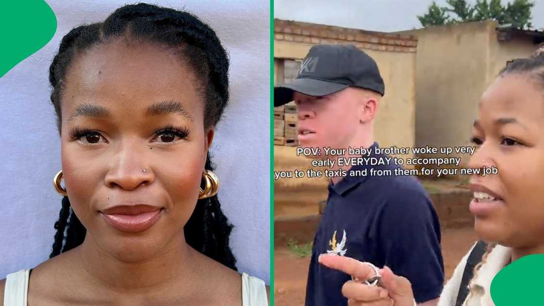 Photos of a woman and her supportive little brother Photos of a woman and her supportive little brother