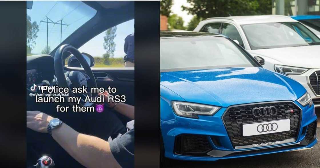 Audi RS3 driver gets attention from SAPS on the road Audi RS3 driver gets attention from SAPS on the road