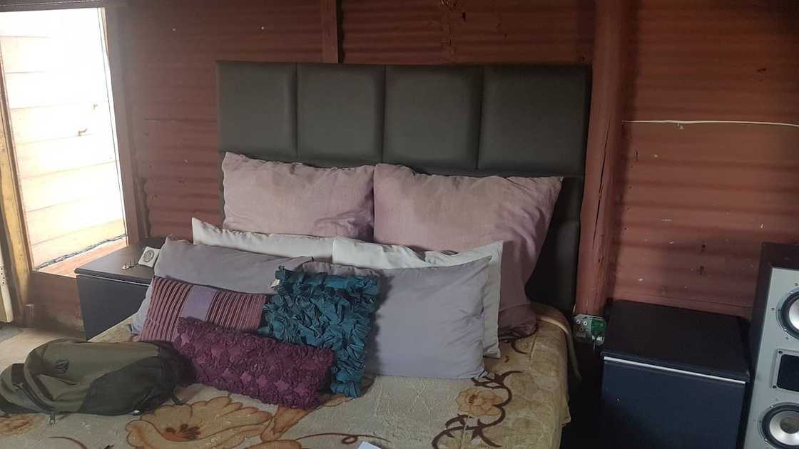 The picture posted to Facebook shows the man's beautiful bedroom. The picture posted to Facebook shows the man's beautiful bedroom.